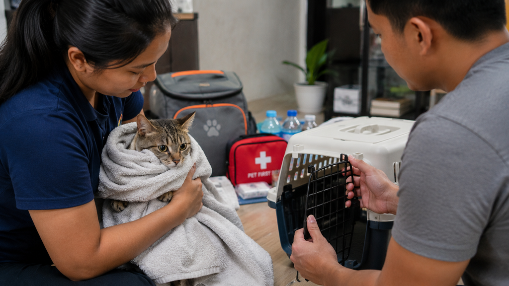 Jangan Panik, Ini 5 Cara Selamatkan Hewan Peliharaanmu Saat Bencana 5 Cara aman mengevakuasi kucing yang panik saat bencana